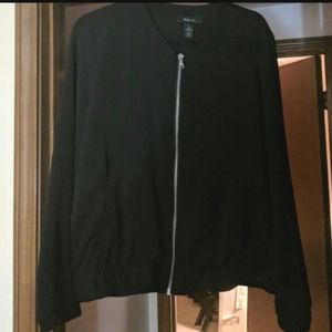 Style & Co. Black Bomber Style Jacket